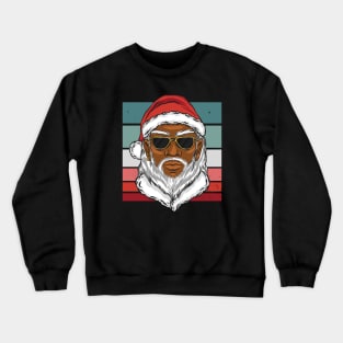 Cool African American Santa Claus Crewneck Sweatshirt